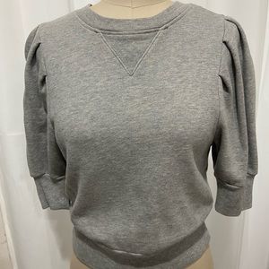 Frame puff short sleeve sweatshirt!